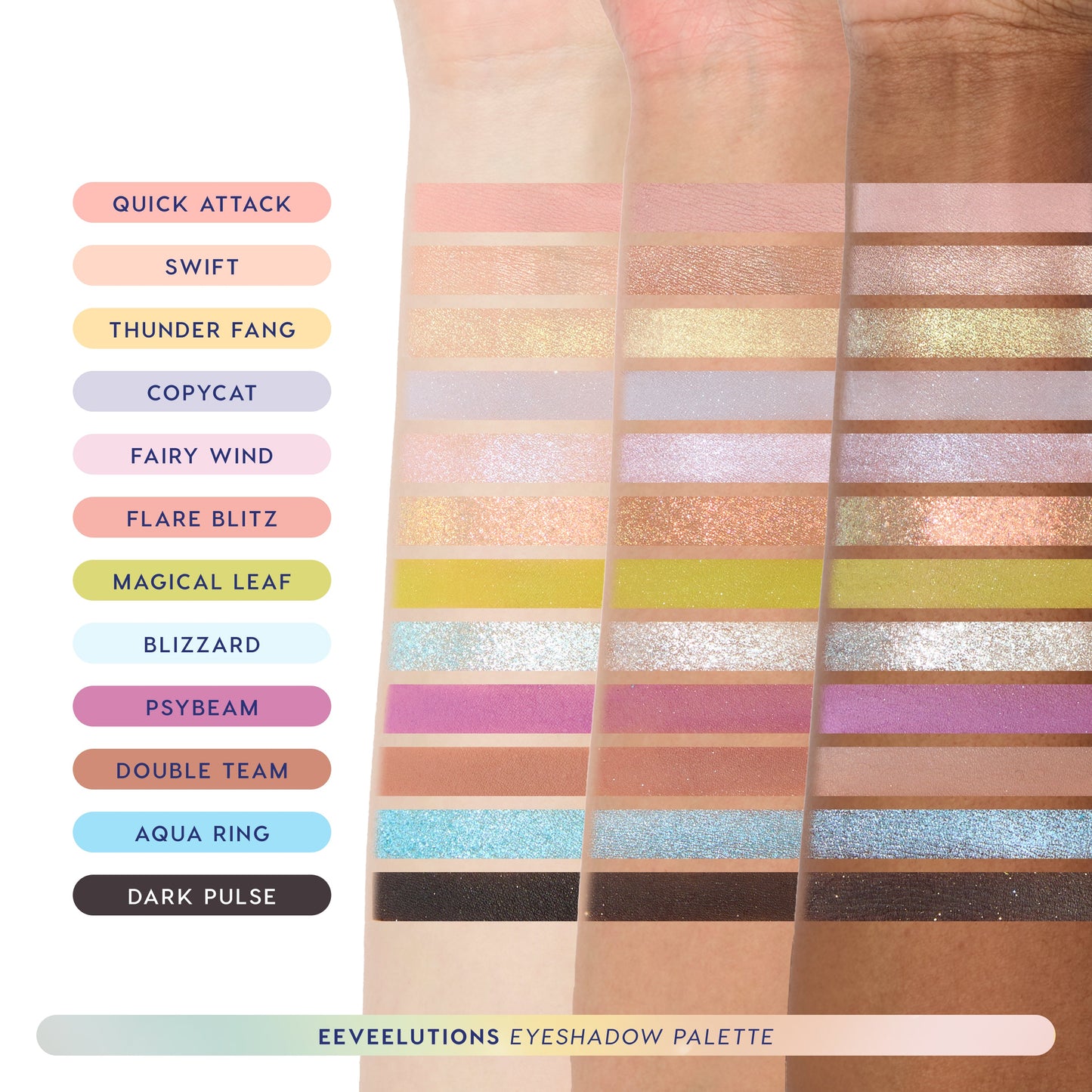 Pokémon x ColourPop Eeveelution Collection