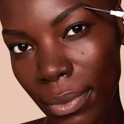 PF Primer Deep Dark 23N TM Deep Dark 23 Powder Black + Brown Precision Pencil Soft Black Brow Gel Strawberry Lip Mask